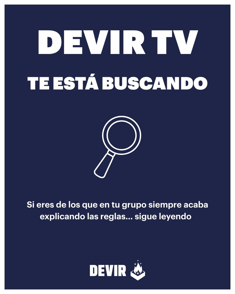 DevirIberia's tweet photo. ¡EN DEVIR TV TE ESTAMOS BUSCANDO! 🎥🎲✨ Si eres de los que en tu grupo siempre acaba explicando las reglas… échale un vistazo a las imagenes del post... 👀✨ https://t.co/FWTlTLikB8