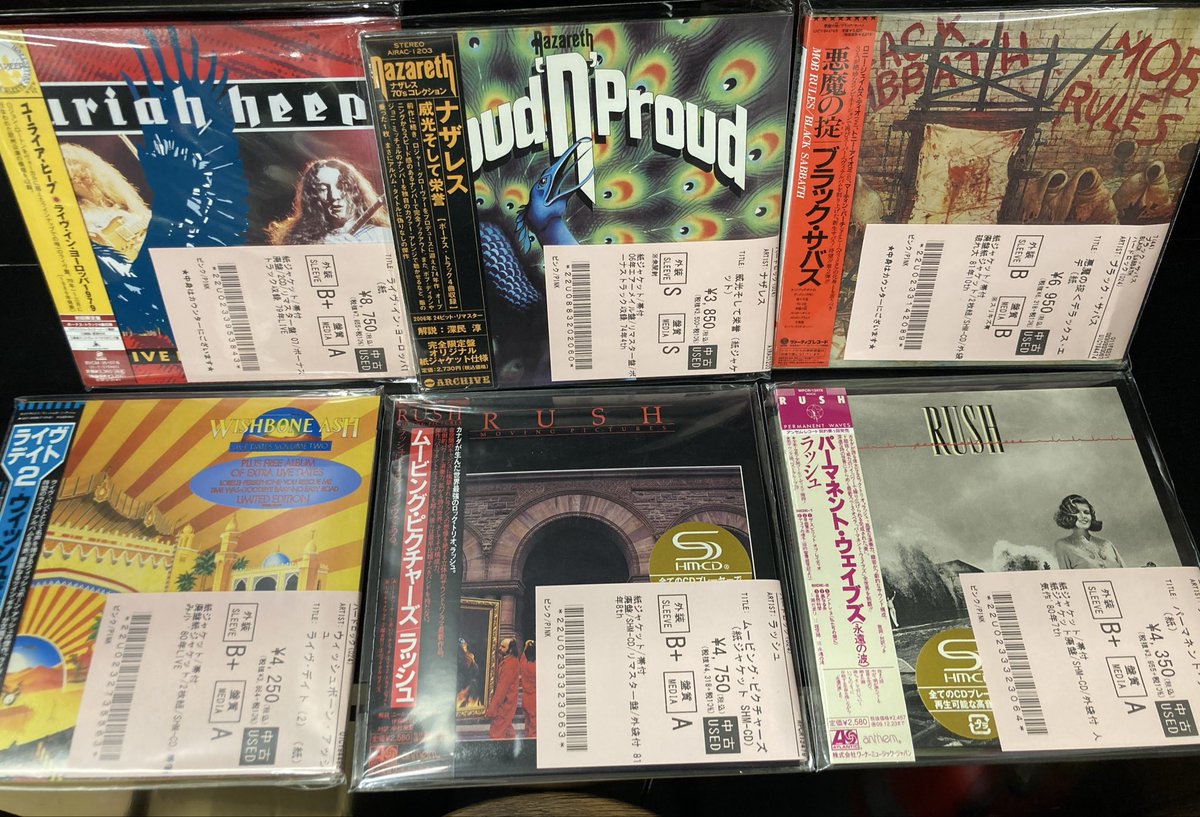 新着中古CD情報🔥 ハードロック/ヘヴィメタルの中古CDが150点以上入荷