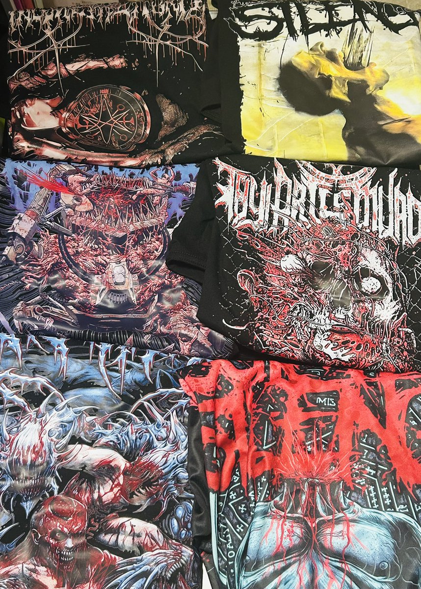 デスコア、デスメタルのTシャツが届きました‼️ 6枚で、Thy Art Is