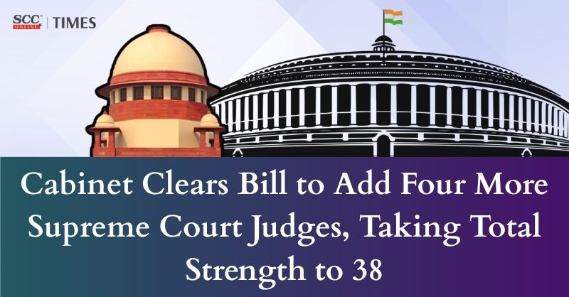scconline_'s tweet photo. Cabinet Clears Bill to Add Four More Supreme Court Judges, Taking Total Strength to 38
Read More Here- https://t.co/4CscIQTnbe
#UnionCabinet #SupremeCourt #JudicialReforms #JudgeStrength #IndianJudiciary #Appointments #Judges #Judiciary #SanctionedStrength #CaseBacklog https://t.co/eytZKx2ft7