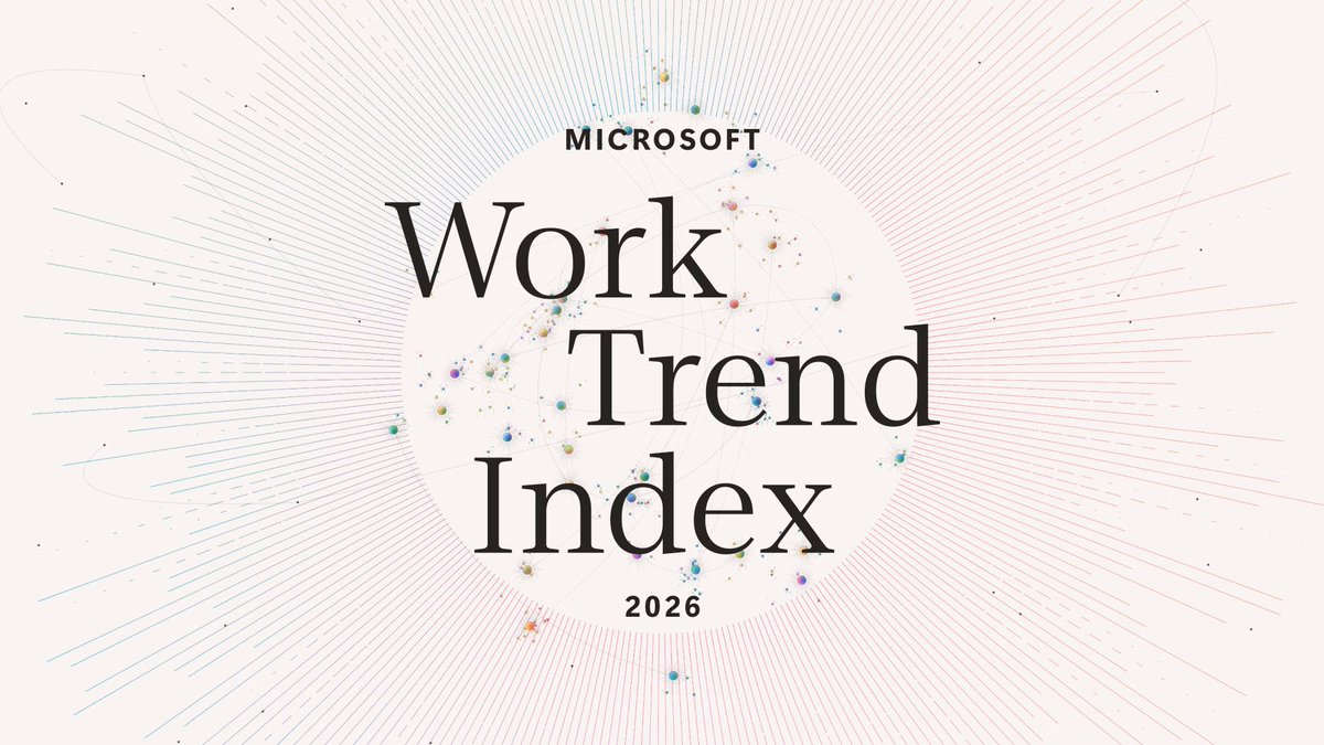 Recruiter_Cait's tweet photo. As AI and agents take on execution, our own agency expands. The question is whether organizations are built to capture it. 

Our 2026 #WorkTrendIndex Report is now live: https://t.co/vFoUxy07jD https://t.co/fXWFFgstoy