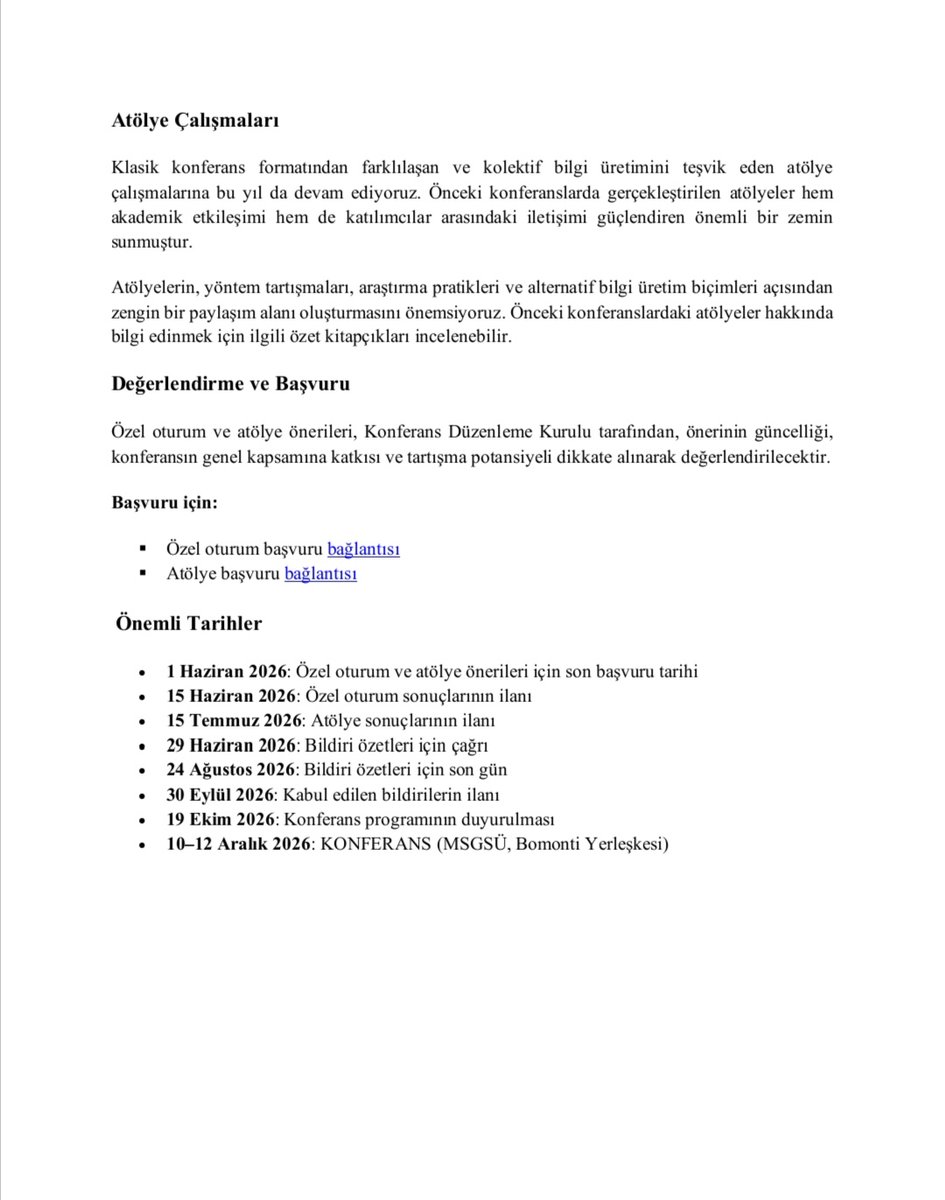 MSGSÜ Sosyoloji Konferansı tweet media