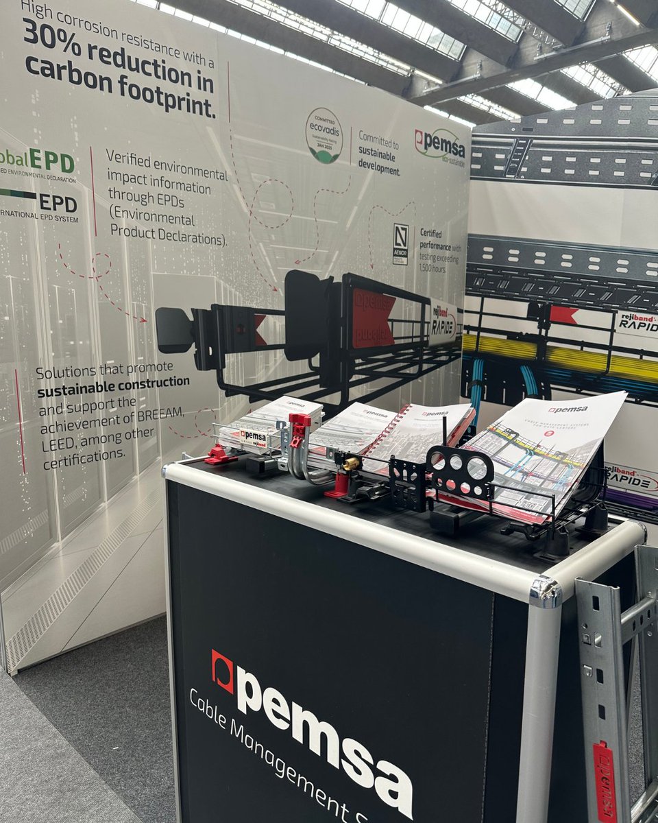 PemsaRejiband's tweet photo. 🌍 Estamos en Frankfurt… y el futuro del sector también.

Pemsa ya está en @DCWFrankfurt , un punto de encuentro donde se habla del presente y futuro en centros de datos, cloud, IA y ciberseguridad.

👉 Visítanos en el stand I055.

#Pemsa #DCW #CentrosdeDatos https://t.co/30LK7Xdx7M