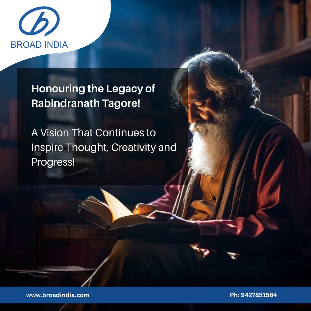 broad_india's tweet photo. "On Rabindranath Tagore Jayanti, we remember a thinker who encouraged depth, creativity, and independent perspective. 📖

His ideas continue to inspire how we approach learning, innovation, and progress.

💡 Clarity in thinking
🌍 Broader perspective
✨ Continuous evolution https://t.co/2TxuDVVd6i