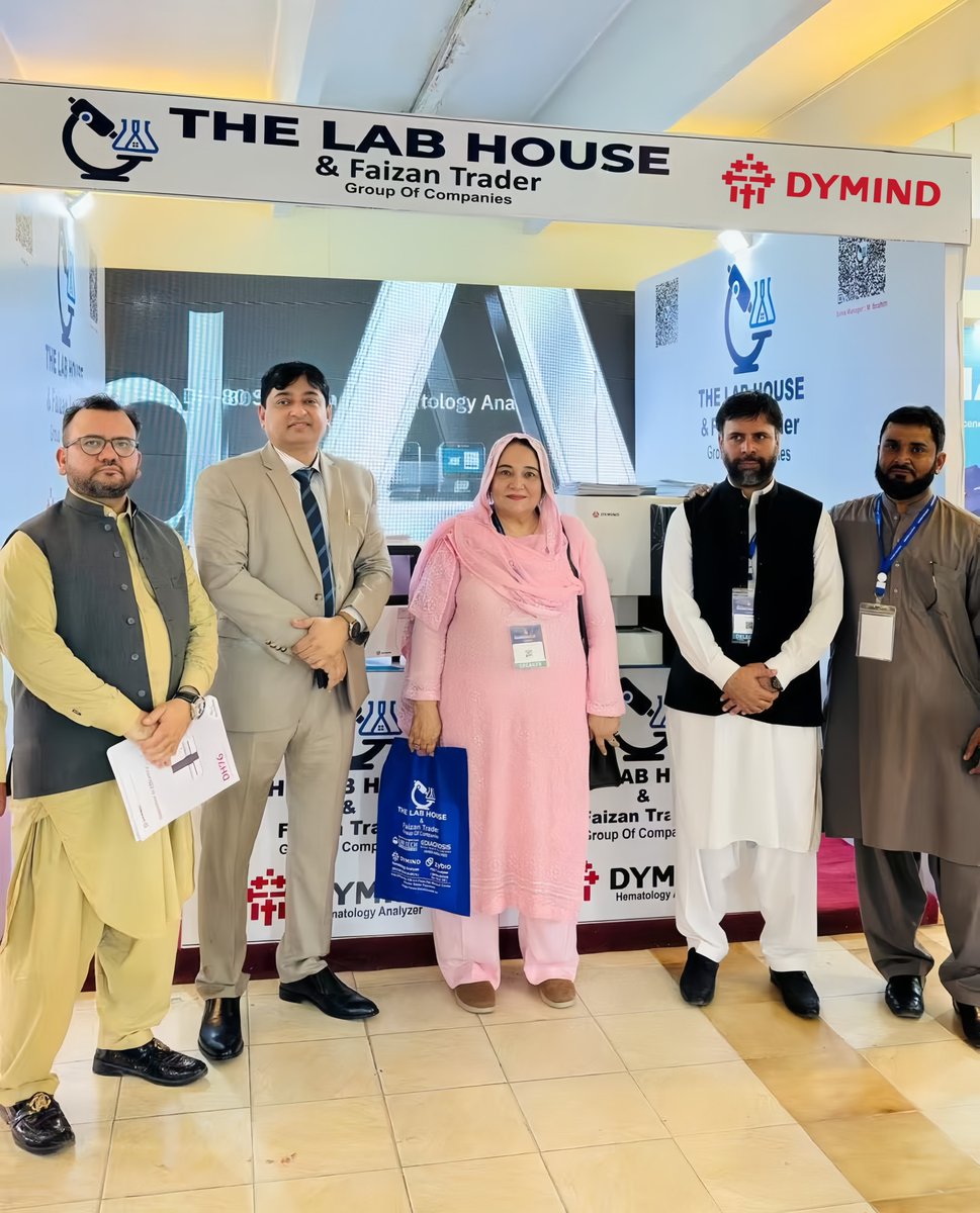 DymindBiotech's tweet photo. Dymind at HAEMCON 2026 | Pakistan Society of Haematology Annual Conference.
Dymind participated alongside our valued partners, The Lab House and Martin Dow Pakistan, presenting comprehensive solutions of hematology— from compact models to high‑throughput systems.
#HAEMCON2026 https://t.co/xOc5UvbjWV