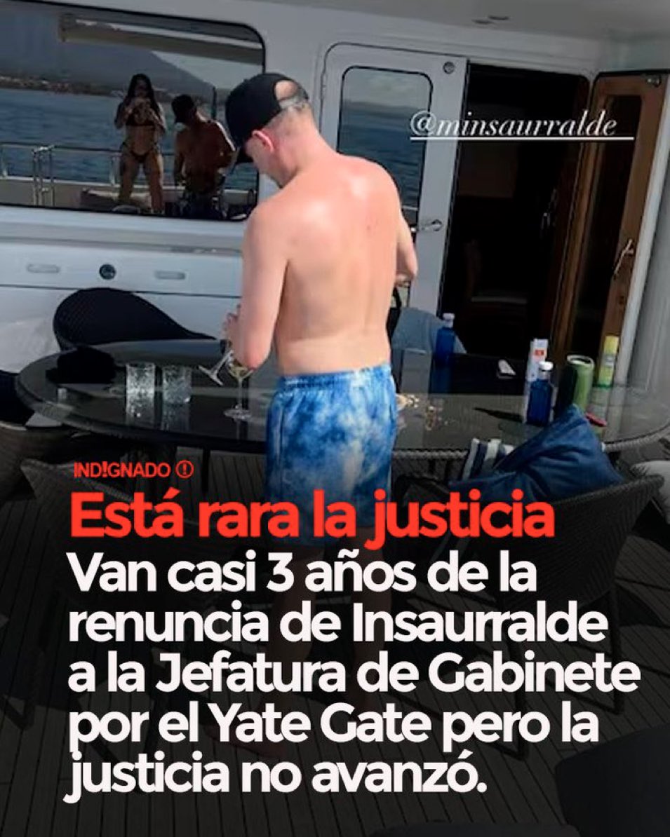 En 15 días supimos hasta de qué color pintó la casa Adorni, pero en 3 años no sabemos qué pasó con el yate gate.