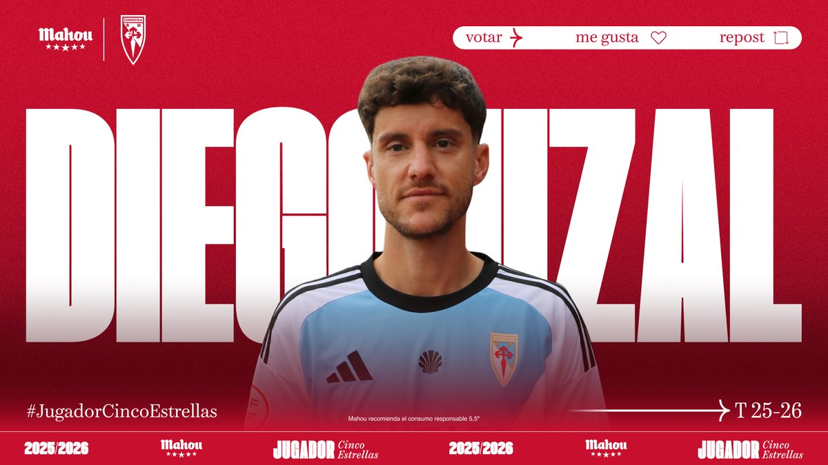 SD_Compostela's tweet photo. 🙌 @DiegoUzall 🩵🤍
 
RT 🔃 ou ❤️ para votar, con @futbolmahou, ao noso pulmón na defensa ou no centro como o #JugadorCincoEstrellas da Tempada 25/26 https://t.co/mxCPv3qjU2