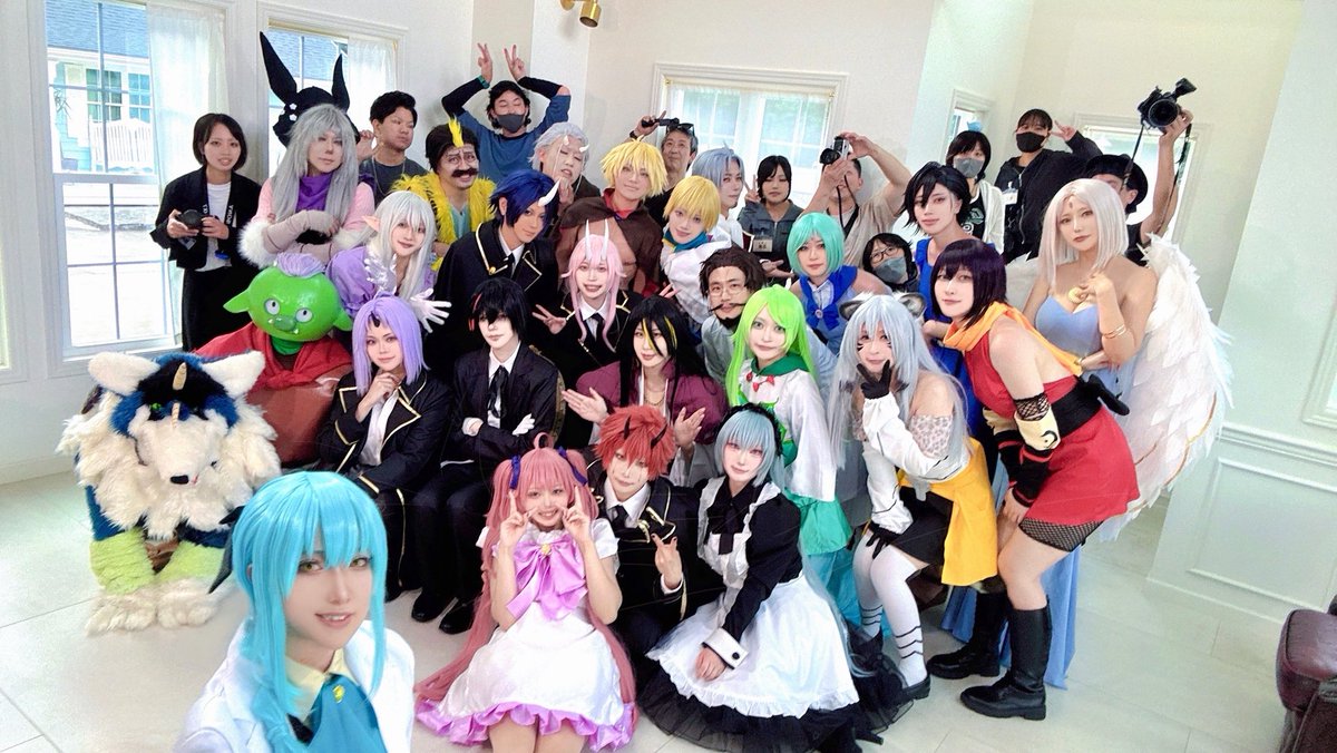 ┏━━━━━━━━━━━━━┓
🔵転生したらスライムだった件 🔵
┗━━━━━━━━━━━━━┛
#0504転スラ開国祭 お疲れ様でした✨
レイヤー様、📸様、アシスタント様を含めて35人の併せでした🥰
皆様本当にありがとうございました！
とても楽しい併せでした💓

メンバーはコメントに👇