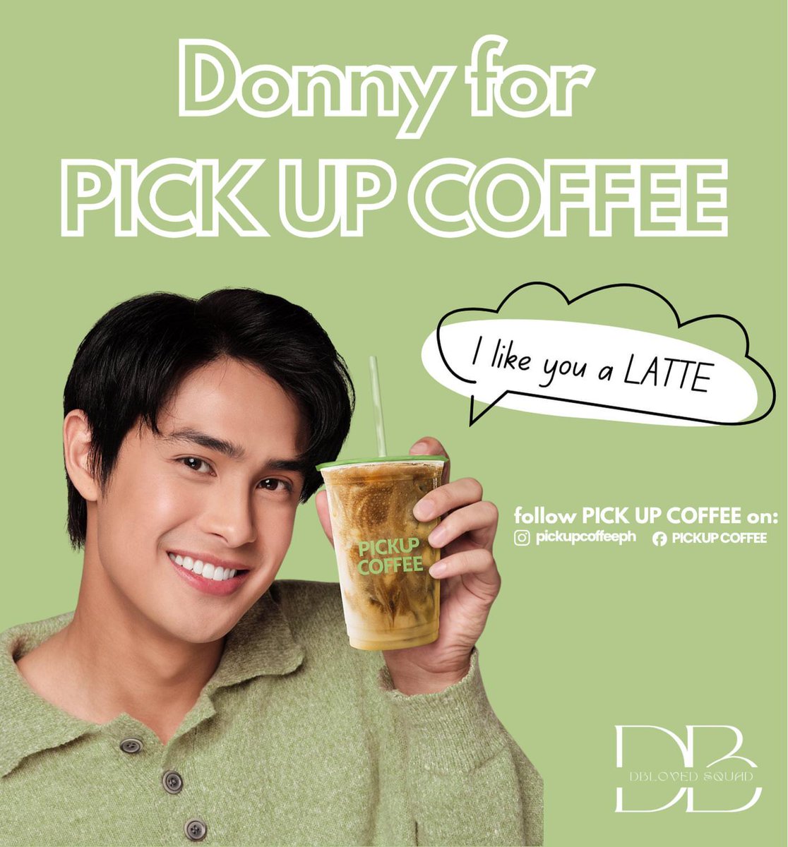 DBelovedSquad's tweet photo. Starting the day with a smile and a splash of caffeine. Donny + pickupcoffeeph is the perfect blend! Who else is grabbing their favorite pick-up today?

DONNY PICKsUPCOFFEE

#DonnyxPICKUPCOFFEE
#DonnyPangilinan https://t.co/yuLLBNHO7D
