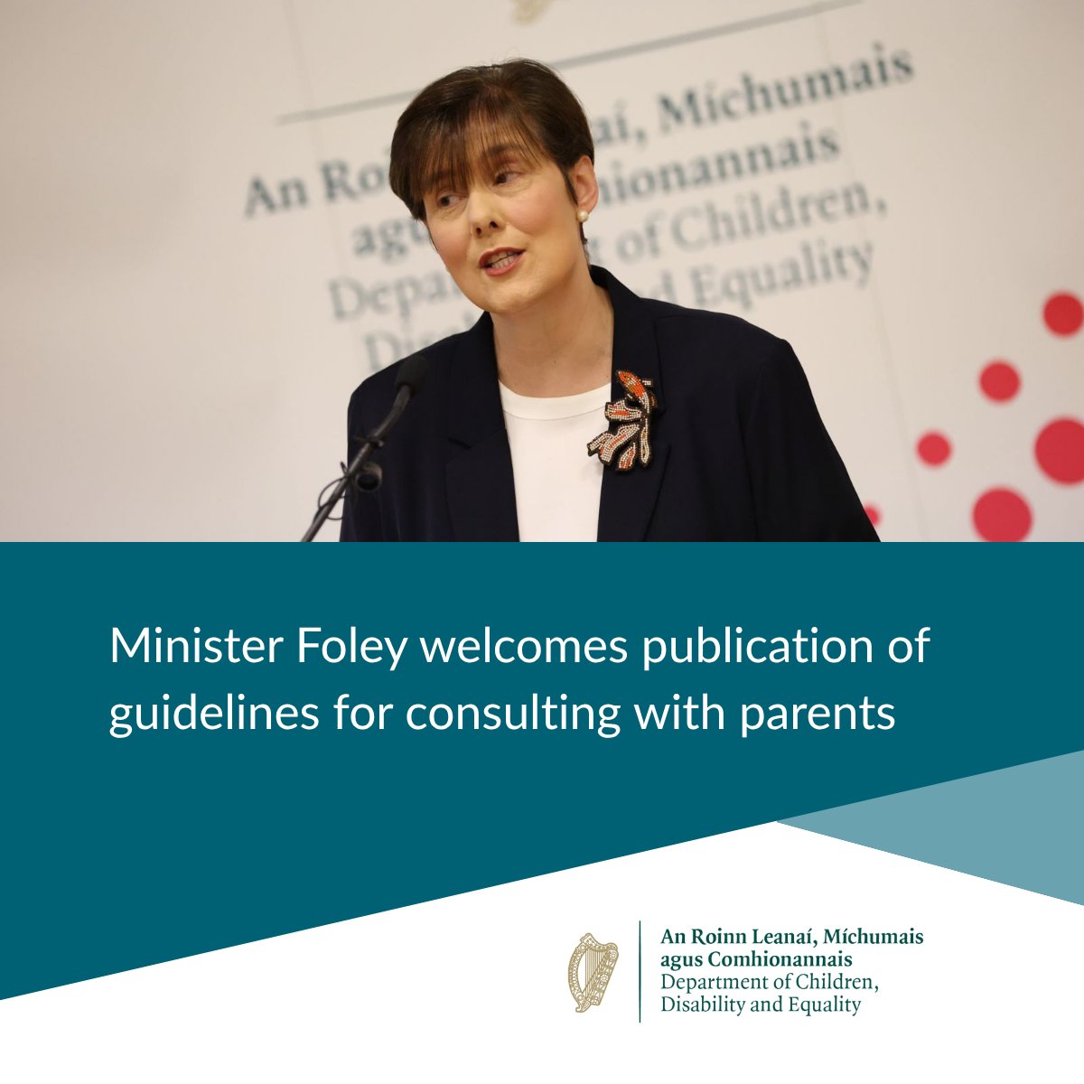 Department of Children, Disability and Equality tweet media