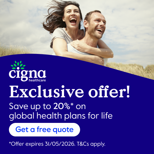 ExpatFocus's tweet photo. May Offer: Save Up To 20% On International Health Plans For Life*
Need international health cover? Get a free quote today from Cigna and find out how much you could save.
*Offer expires 31/05/2026. T&amp;Cs apply.
https://t.co/THp7DMNFBJ
#ExpatLife #ExpatHealth https://t.co/J9pOH39y1N