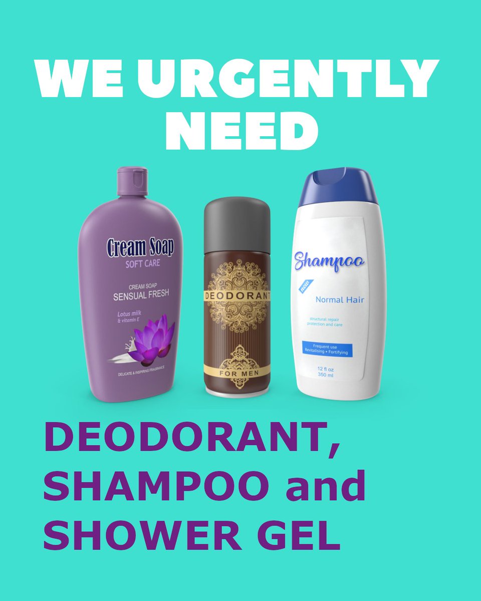 CrawleyOpenHse's tweet photo. We are currently EXTREMELY short on deodorant, shampoo and shower gel at our hostel and Resource Centre. If you can help us, feel free to drop them off anytime or contact us at 01293 447702.💜
#HomelessAwareness #Charity #Donation #CommunitySupport https://t.co/uOexuGo5Ii