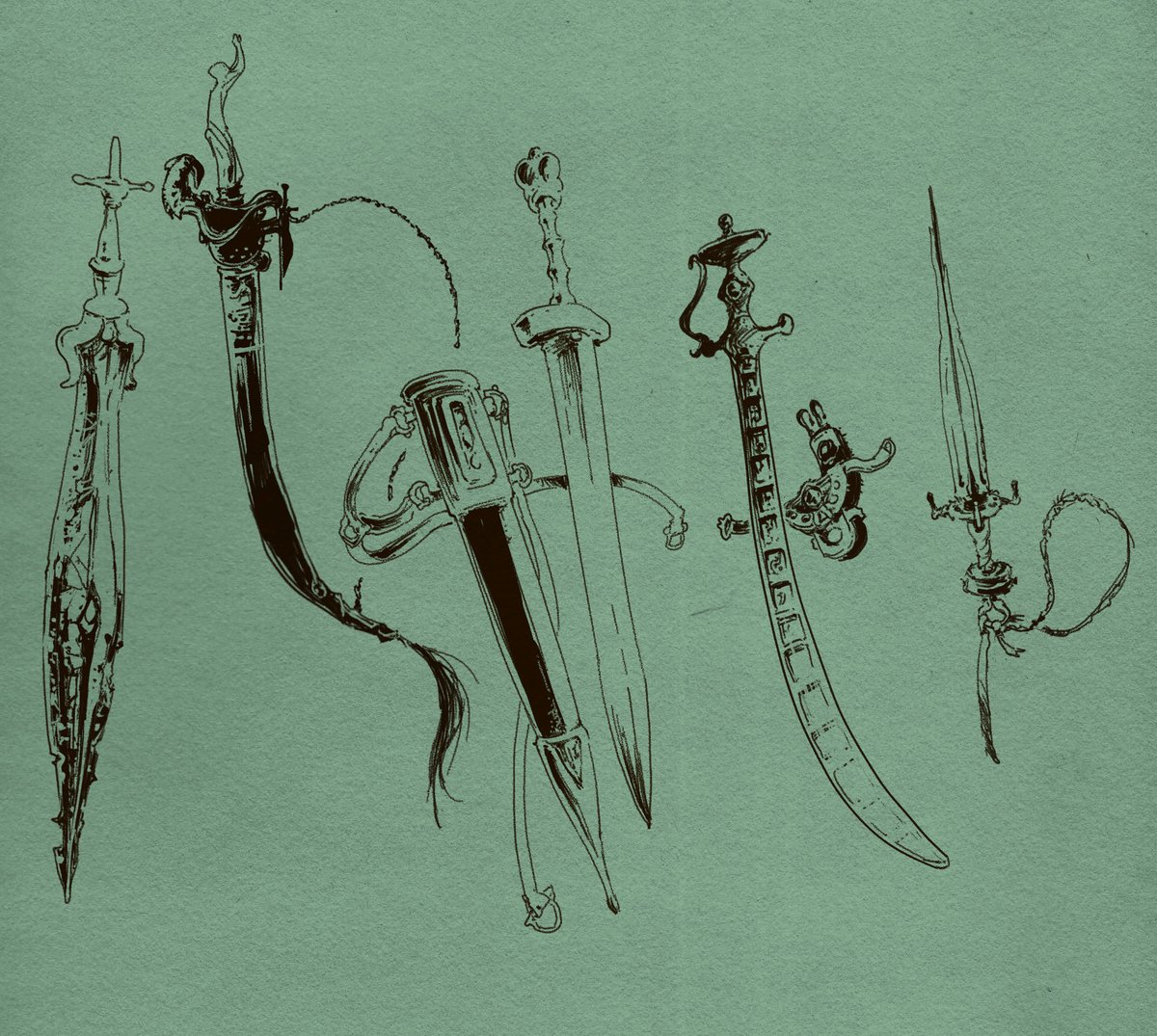 drxkth's tweet photo. 5 Old Swords https://t.co/vcrz58isyp