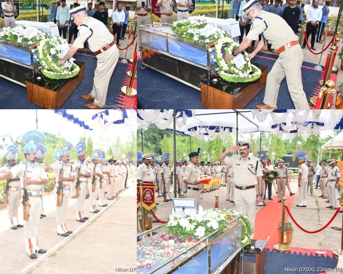 GCBLRCRPF's tweet photo. Shri Rudrappa S N former IG CRPF left for his heavenly abode today
 Last rites were conducted in a befitting manner. Dr. Vipul Kumar, IPS, IGP KKS laid wreath on behalf of DG CRPF

Senior officers, all ranks and Relatives paid homage

Thoughts and prayers with the bereaved family https://t.co/7FADc7X3PR