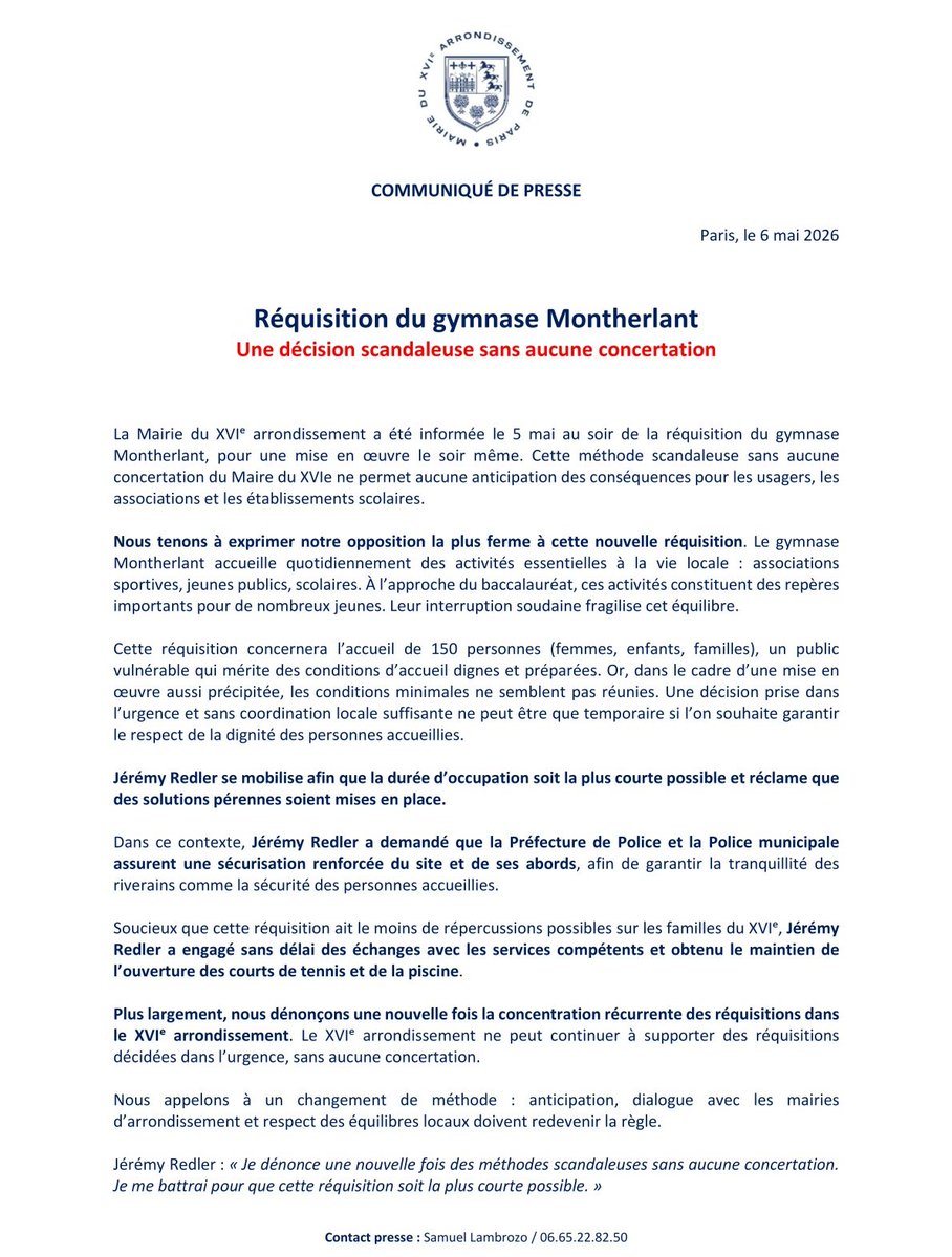 Mairie du XVIe tweet media