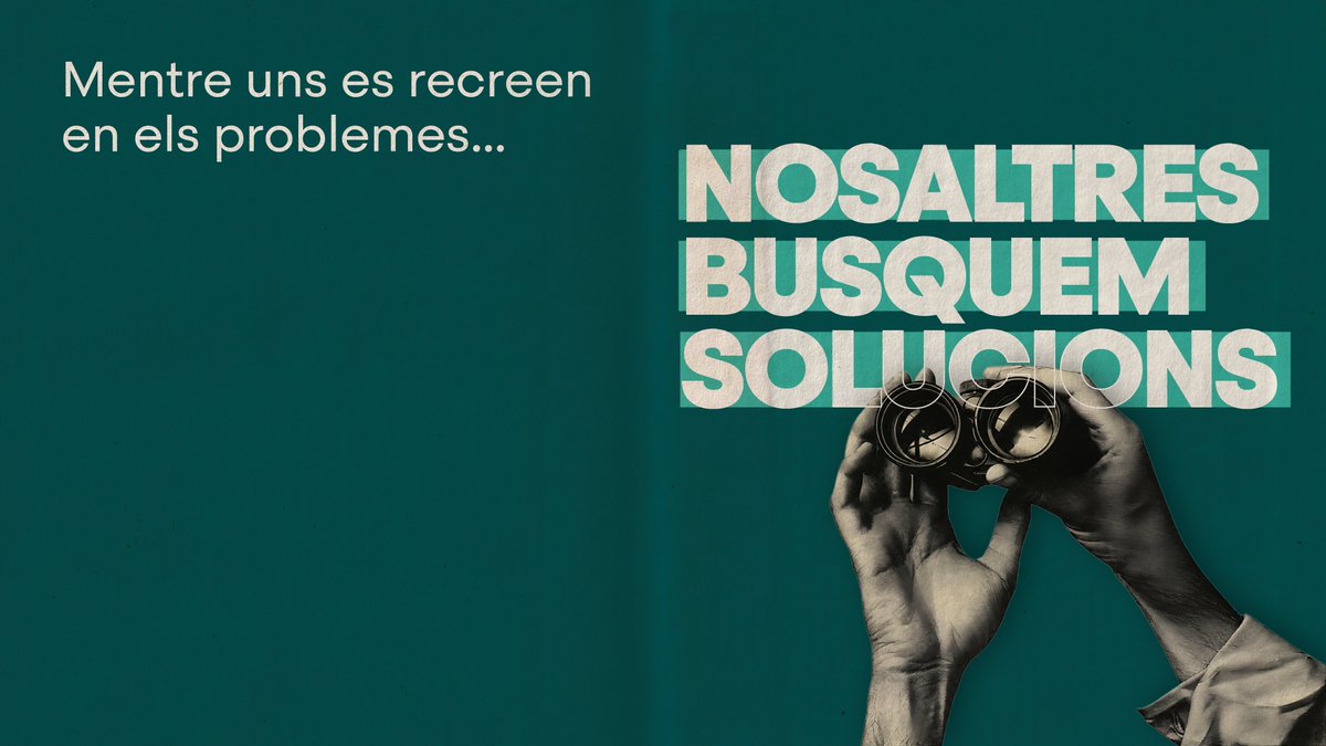 Mentre uns es recreen en els problemes, nosaltres busquem solucions 🤝.