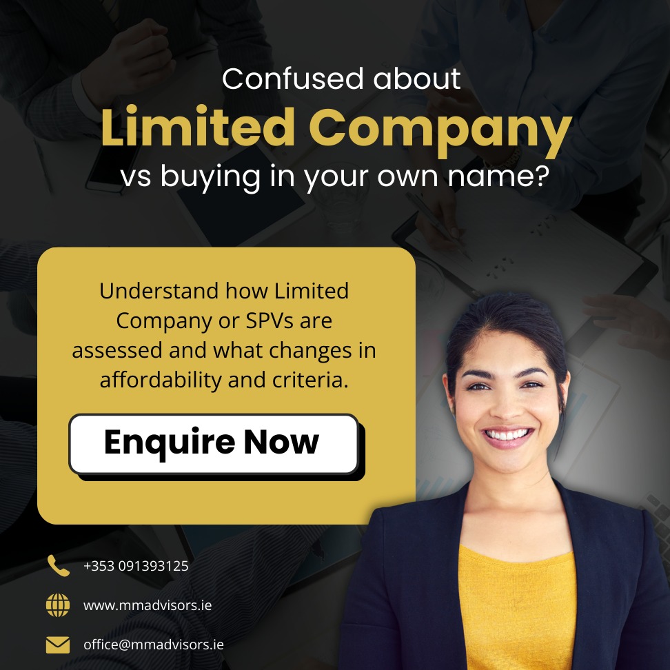 MMAdvisors_ie's tweet photo. Not sure whether to buy property in your own name or through a limited company?

The structure you choose can impact borrowing, tax, and long-term returns.

Understand the difference before you invest. Enquire now.