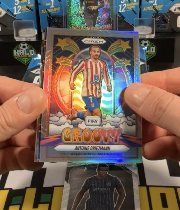CedarHCards's tweet photo. Prizm FIFA FOTL started ripping and it's a fantastic product. Most cases have at least five 1/1s, tons of SSP, case hits, etc. I joined some random team breaks and for less than the price of 2 personal boxes, I hit a 1/1, a case hit, 2 autos and 6 shimmers. Favorite 4 here: https://t.co/Ly2RS1EsBr