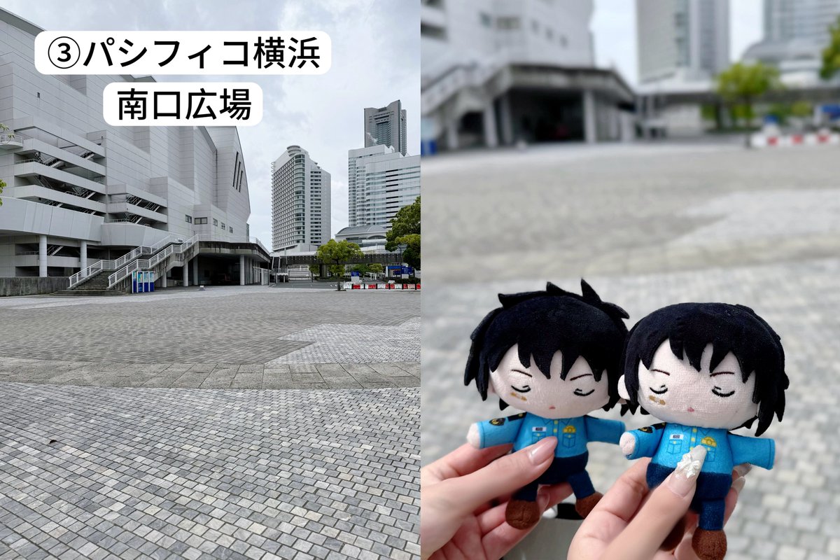 nnnnn_12nn's tweet photo. 名探偵コナン ハイウェイの堕天使 聖地巡礼🪽
🌟1日で巡りました🌟(徒歩で)
約40000歩歩きました👍🏻

①RAKU SPA BAY横浜の前

②横浜銀行元町支店から徒歩5分

③みなとみらい駅から徒歩10分

⑤赤レンガ倉庫から見える

⑥コナンくん車から降りた場所

⑦横浜銀行元町支店の近く https://t.co/zio7G3h4x9