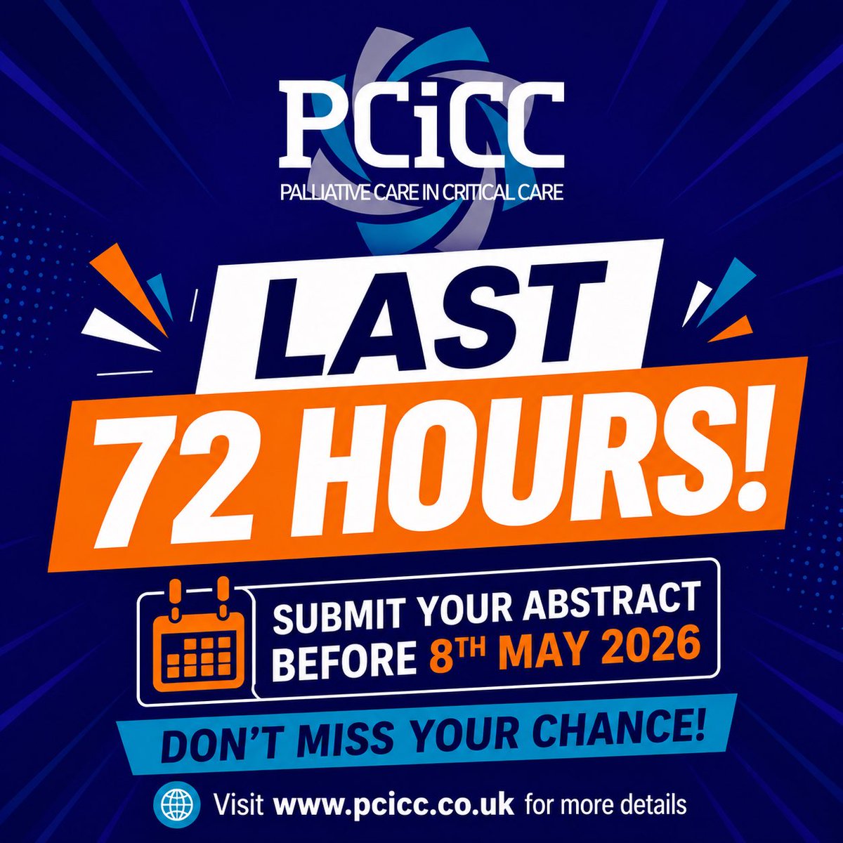 PCICC25's tweet photo. Don’t miss out on submitting your abstract! 

Visit https://t.co/P27HgwAQQR for details https://t.co/TP8r00AsT9