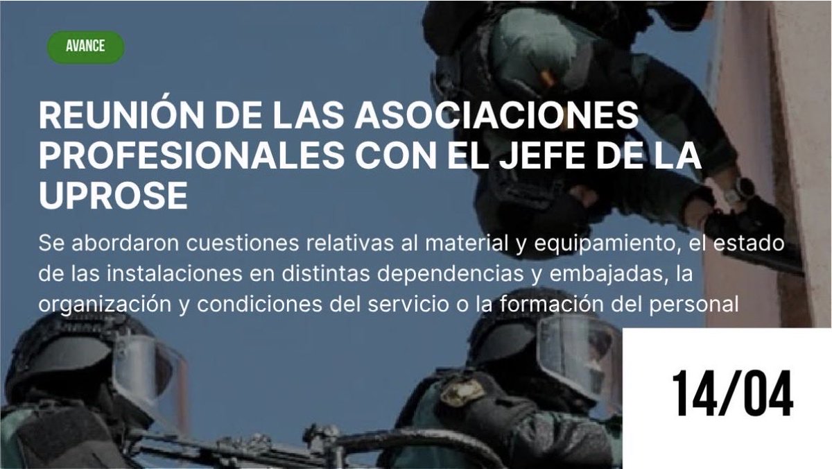 JucilInforma's tweet photo. 👥 Reunión con el coronel Jefe de la #Uprose.
https://t.co/QLT2ozZ34g
🚨 𝗜𝗠𝗣𝗢𝗥𝗧𝗔𝗡𝗧𝗘 🚨 JUCIL DENUNCIA números problemas estructurales que comprometen tanto a la seguridad de los agentes como la eficacia del servicio que prestan.
#ComprometidosConLosGc https://t.co/mqC6yq94Pi