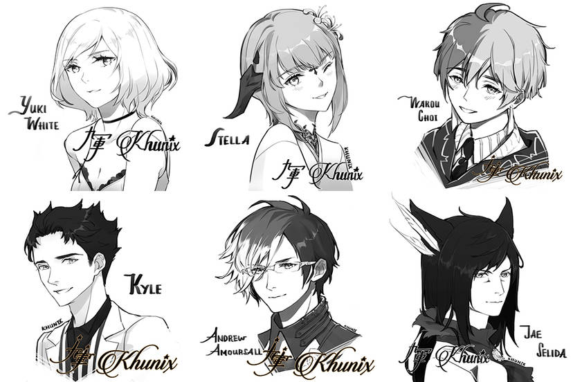 KhunIX's tweet photo. Commission Samples for B&amp;W Headshot
#CommissionsOpen #VGen #PersonalUse #NoRushOrders
🔸 May Slots (0/2)
🔸 Commission Types
B&amp;W Headshot:  $15 USD

🔸 Payment Methods
Direct: PayPal (USD) | Wise
Platform: VGen (Supports multiple currencies)
VGen Link: https://t.co/THnPxkmUAN https://t.co/HoUN7YPfuh