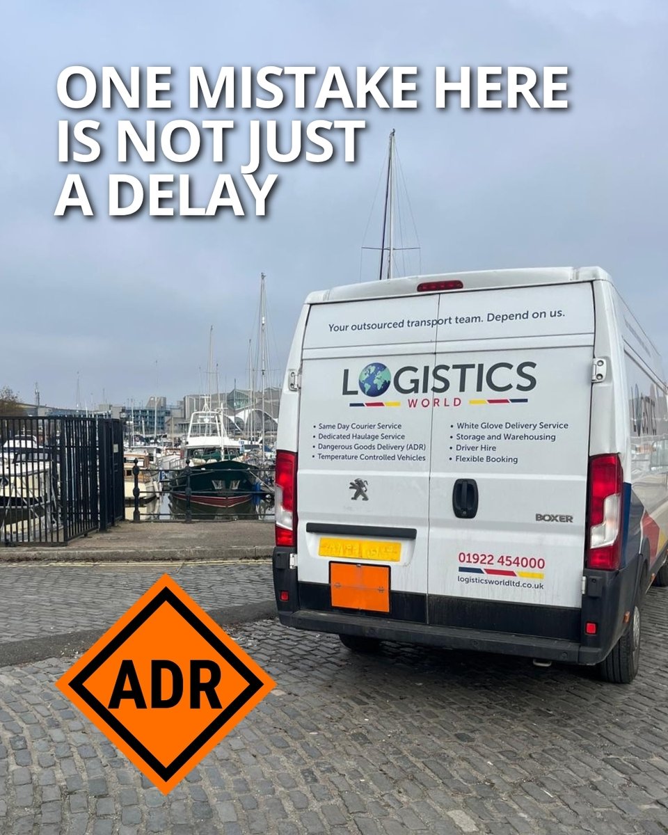 LogisticsWorld3's tweet photo. This isn’t a job you get wrong ⚠️

Moving #DangerousGoods means strict rules, done properly every time.

If something’s off, it’s not just inconvenient; it can cause real problems.

Experience matters. No shortcuts.

Need reliable #ADR support?
office@logisticsworldltd.co.uk https://t.co/vReyKFFQI4