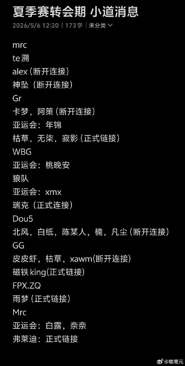 ข่าวลือจาก WB