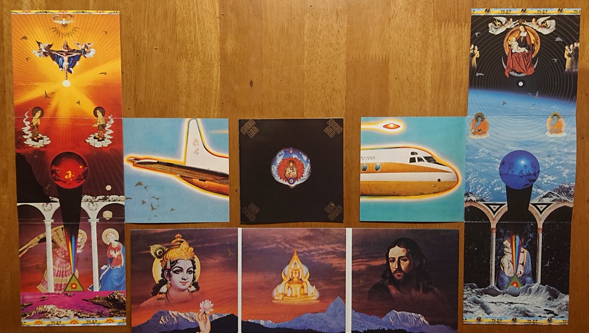 SANTANA "Lotus" (1974)

二十二面体ジャケットも話題を呼んだ日本公演のライブ盤『ロータスの伝説』は当時手が出せなかったセット。ライブとは思えない完成度の高い演奏が続き驚かされる。ファンク色が濃くマイルスの影響が強く感じられる「果てしなき道」もそのひとつ。
youtu.be/gVaCe1DN4TE?li…