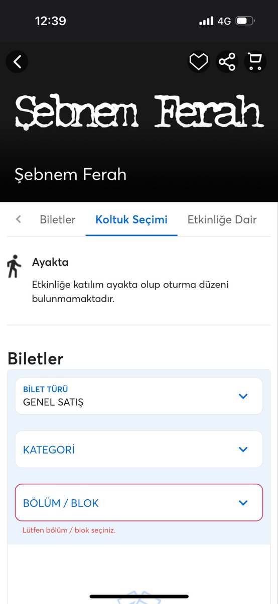 gulsaharslan's tweet photo. Bu yaptığınıza ne deniyor yazayım mı ? @Biletix  #ŞebnemFerah !!! https://t.co/qbOvYMfObP