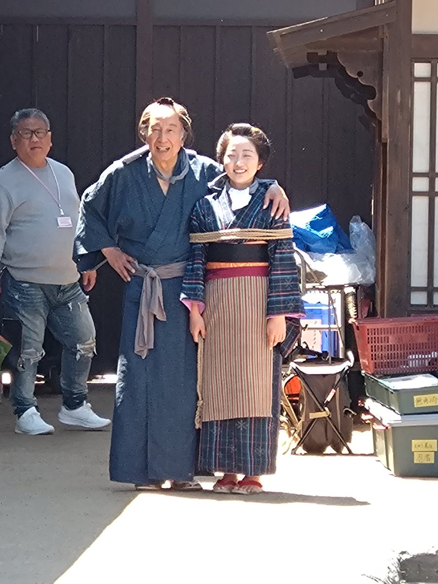 5日はこの2人の📷から。
手を振ったら来てくれました😆
#心配無用ノ介天下御免 
#太秦映画村