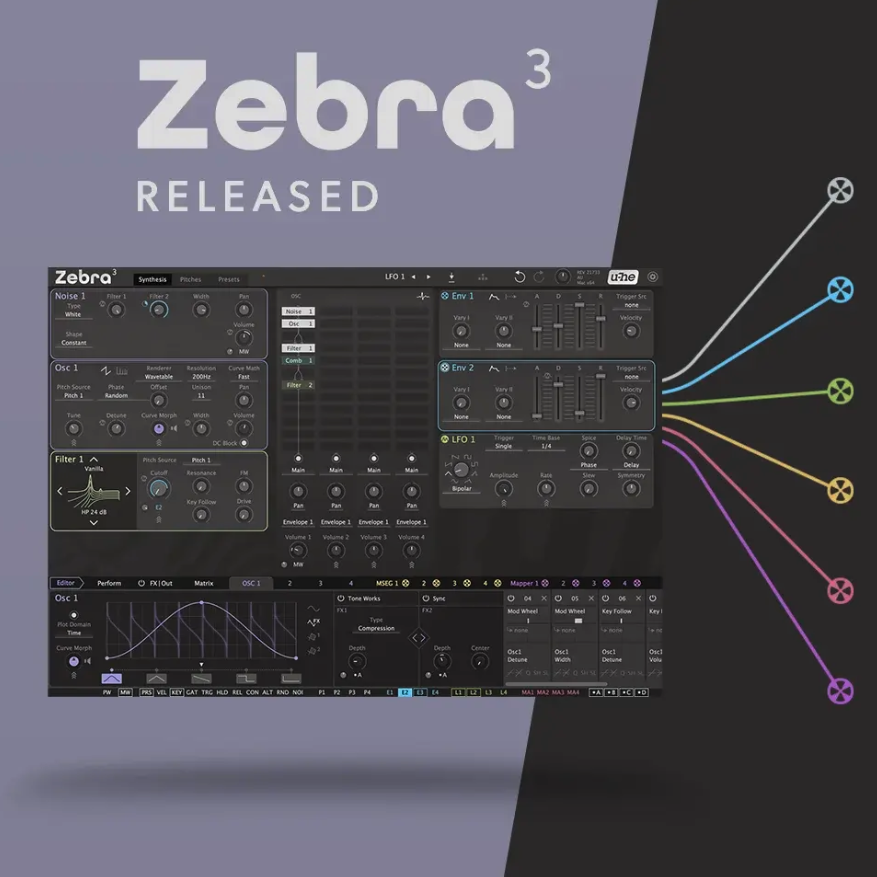 modeaudio's tweet photo. Delighted to have contributed a demo track for this monster of a synth, the all-new Zebra 3 from our friends at u-He! Check it all out here >> https://t.co/7ThxsHYyri https://t.co/Z1WGjgGAlm