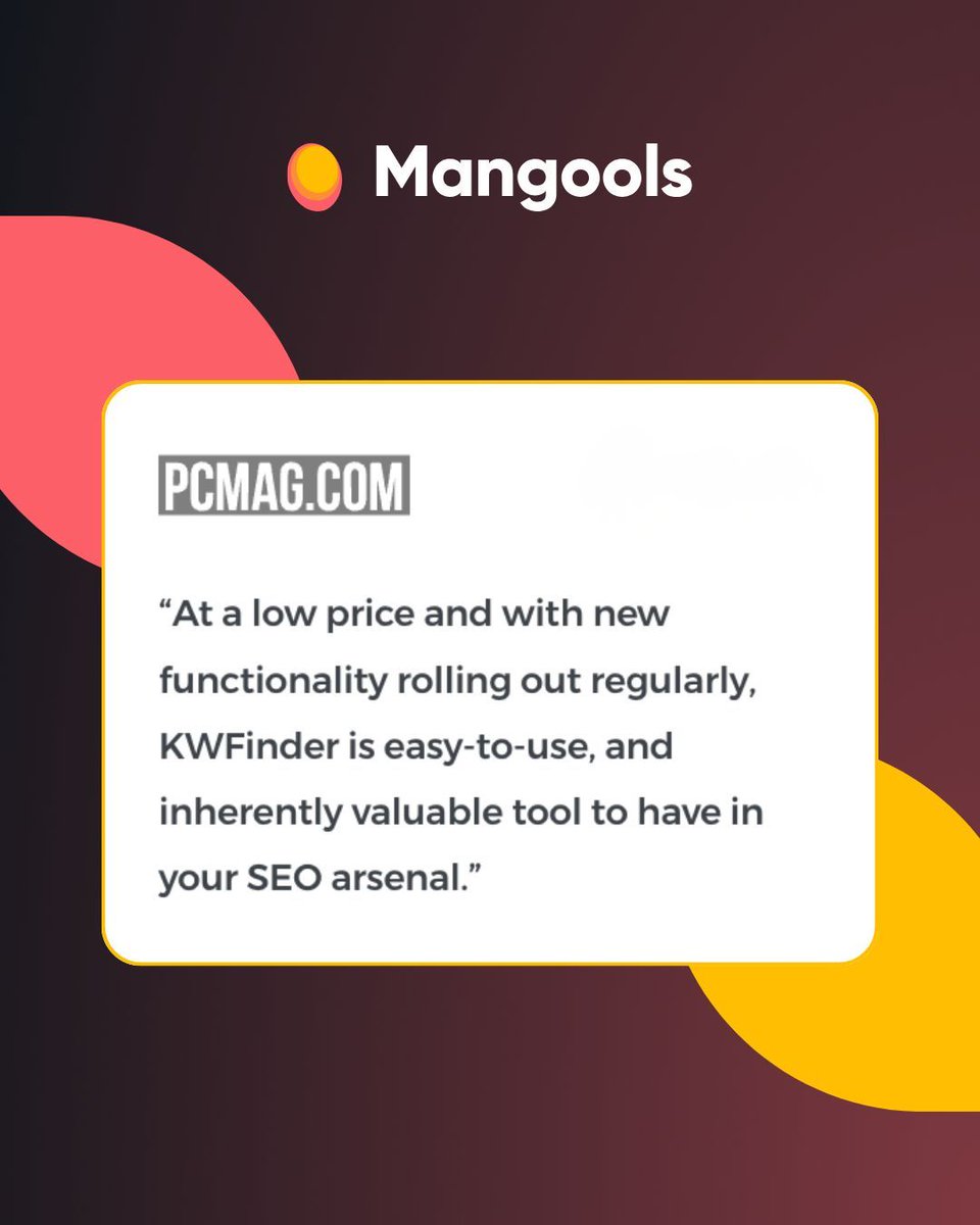 Mangools tweet media