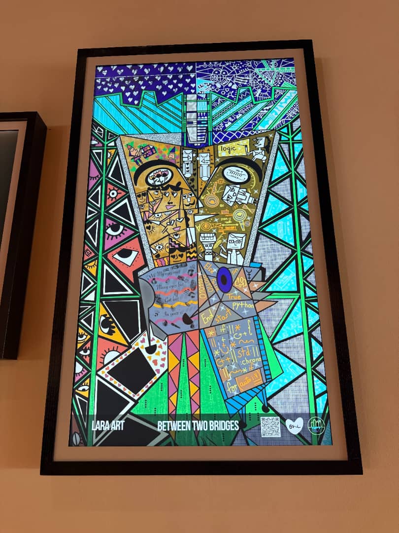 laraart110's tweet photo. Gm 🪻
Thrilled to have my artwork, "Between Two Bridges," exhibited at The Gates Hotel South Beach during Consensus 2026 in Miami! 🌴✨🤍
Huge thanks to the organizers for this opportunity: @oneloveartdao @nftclt @metasill @gatessouthbeach ❤️🙏🎨
#Consensus2026 #MiamiArt https://t.co/CRBUghbtVh