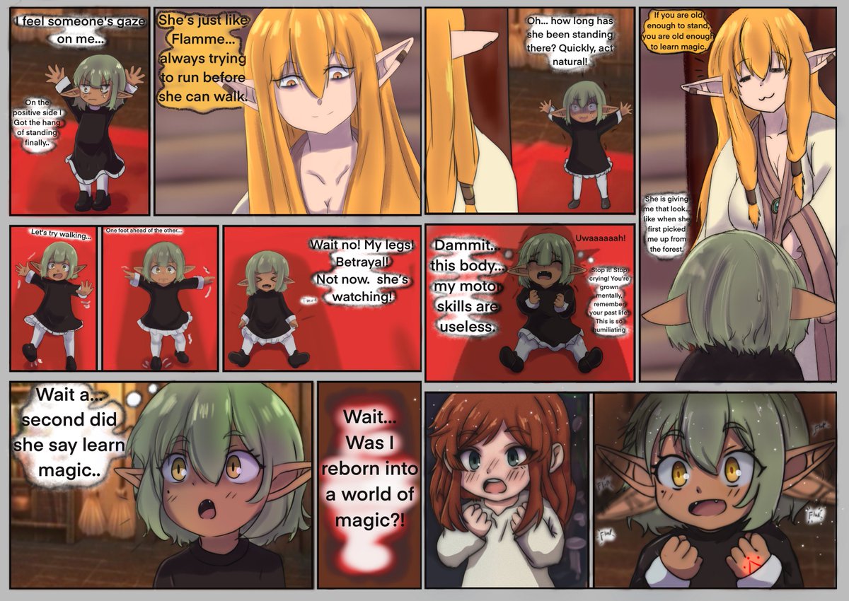 #FrierenAU #フリーレン Chapter 13 — The Weight of Standing 「立つという重み」— 静かな月光の子