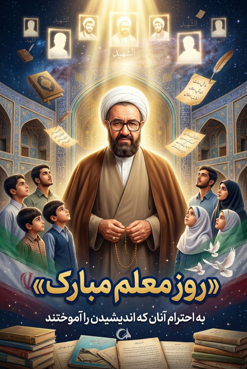 Beyade_Shohada's tweet photo. ⚔️📘
وقتی دشمن از شکست‌هایش ناامید می‌شود، نمی‌داند که معلم، همواره در حال ساختن نسلی است که دوباره او را شکست می‌دهد.

#سپاس_معلم https://t.co/i86Q76JMKE