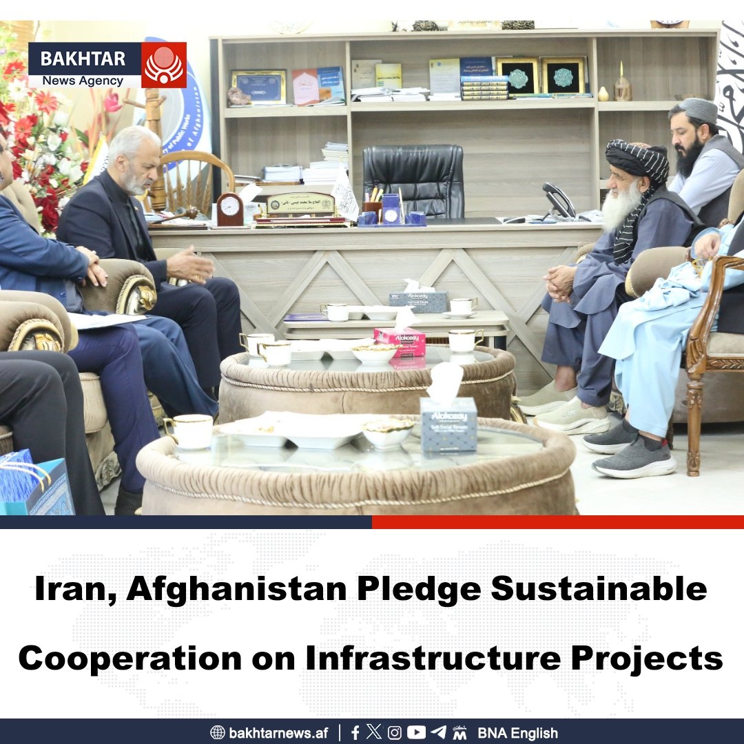 Mullah Mohammad Isa Sani, Afghanistan’s Minister of Public Works, and ...