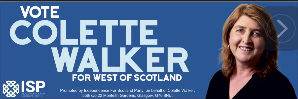 coletteisp's tweet photo. No more waiting. No more permission. If you want a representative who prioritizes Scottish independence above party politics, vote Colette Walker. It’s time to deliver the mandate the West of Scotland deserves. Vote ISP for a bold path to freedom.
#VoteISP
Vote Independence for scotland party , direct democracy on your regional list ballot