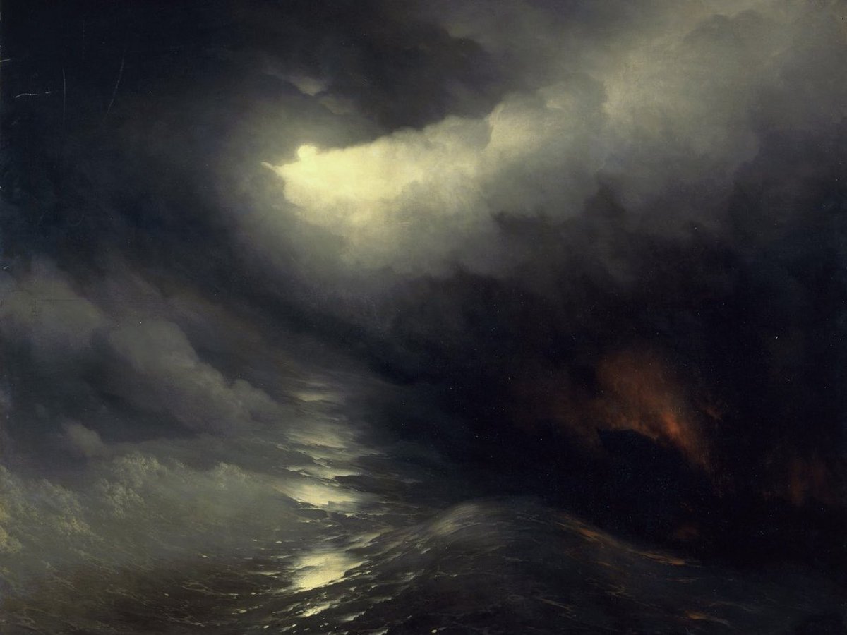 Ivan Aivazovsky, Russian. Painting- The Creation of the World. 1864.