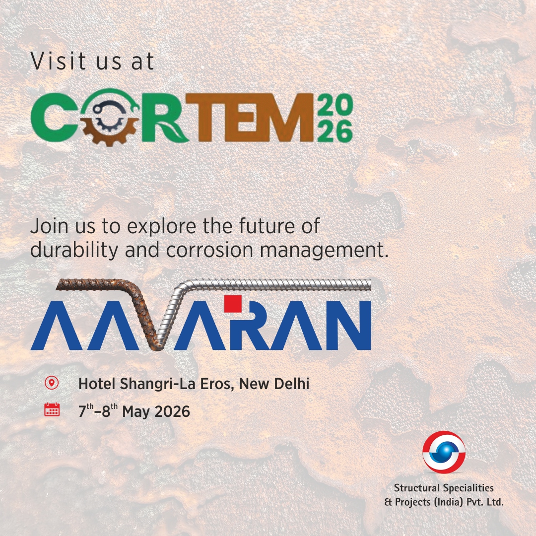 StructuralSpec2's tweet photo. Join us at CORTEM 2026 to see our affiliate company AAVARAN take centre stage to showcase advanced approaches in corrosion management and durability engineering. https://t.co/83rd2YFziG