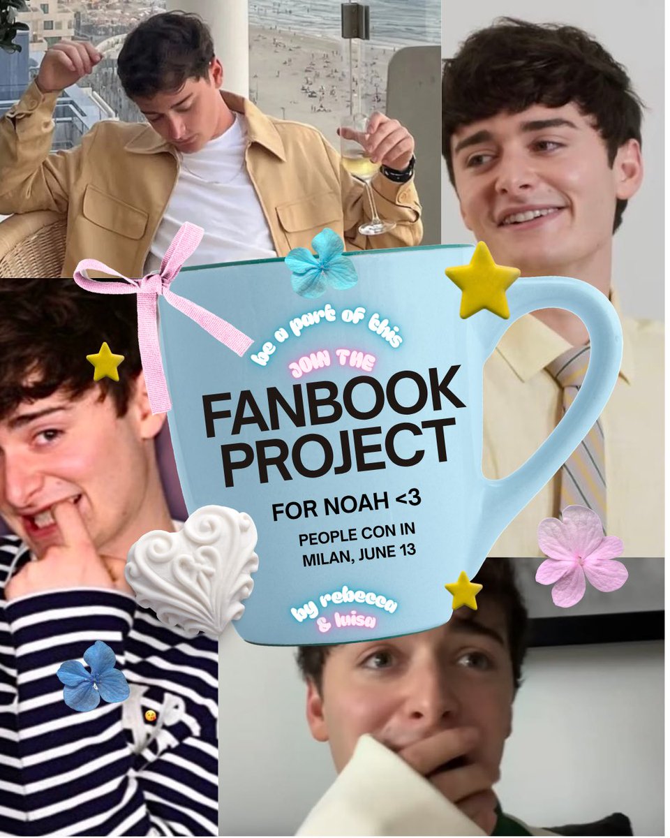 Eyes on us!!!!️ 🙏🏼‼️

@Noahafterdarkk and I plan to give Noah a fanbook during the con in Milan (13 June).

To participate you just need to send us a DM with a letter, a message or a photo of yourself with Noah BY AND NOT LATER THAN JUNE 1.

NOAH YOU’RE SO LOVED.

🤍🫂