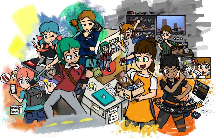 JJWithNoSauce's tweet photo. Some art stuff I did for @parceltive. Took me so long to get this one done. https://t.co/hGd8d1gd8V