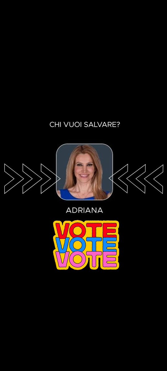 #gfvip 
Per vincere una battaglia bisogna prima sconfiggere la guerra..
E d'ora in poi piano, piano vinceremo le guerre per poi arrivare alla battaglia finale.
SALVIAMO ADRIANA 💪...