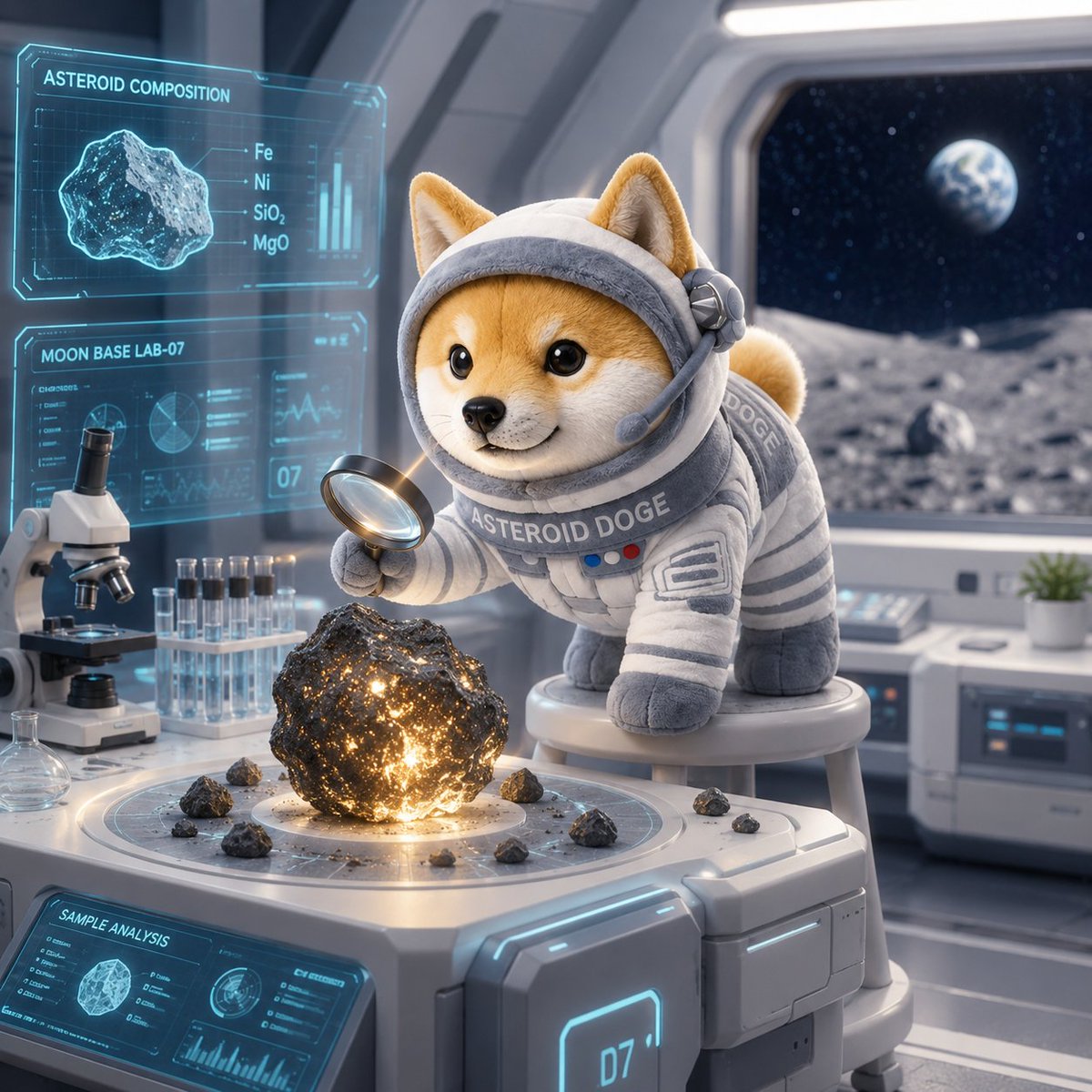AsteroidDogex's tweet photo. 🐾 Doge energy just entered deep space. 

$AsteroiDoge is built for liftoff! 🚀 https://t.co/QkVLcXN89V