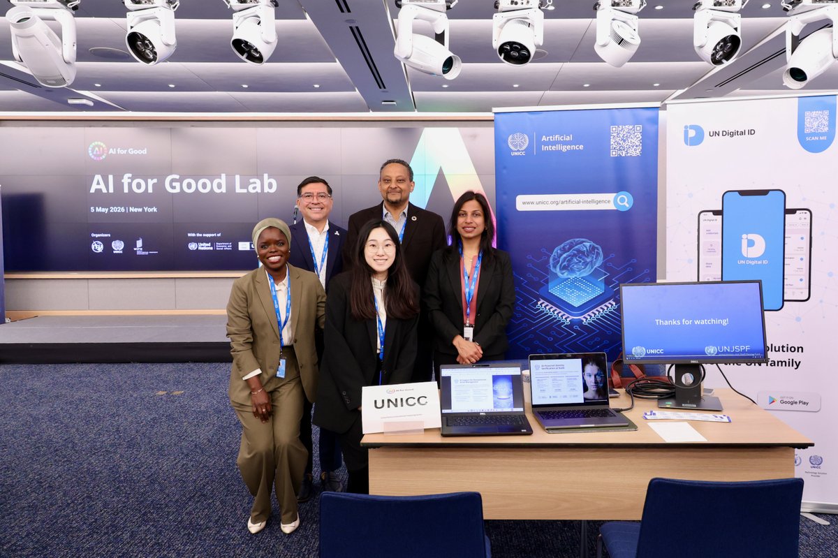 unicc_ict's tweet photo. At yesterday’s AI for Good Lab 2026 in New York, 12 UN entities showcased how AI is already supporting sustainable development across the UN system. 🇺🇳🌍

Co-organized by @ITUatUNHQ, @WIPO, and @UNICC as part of #STIForum2026.

Thanks to all who joined us! 🙌✨

📸 UNICC/Ouyang https://t.co/jIFldqLAO3