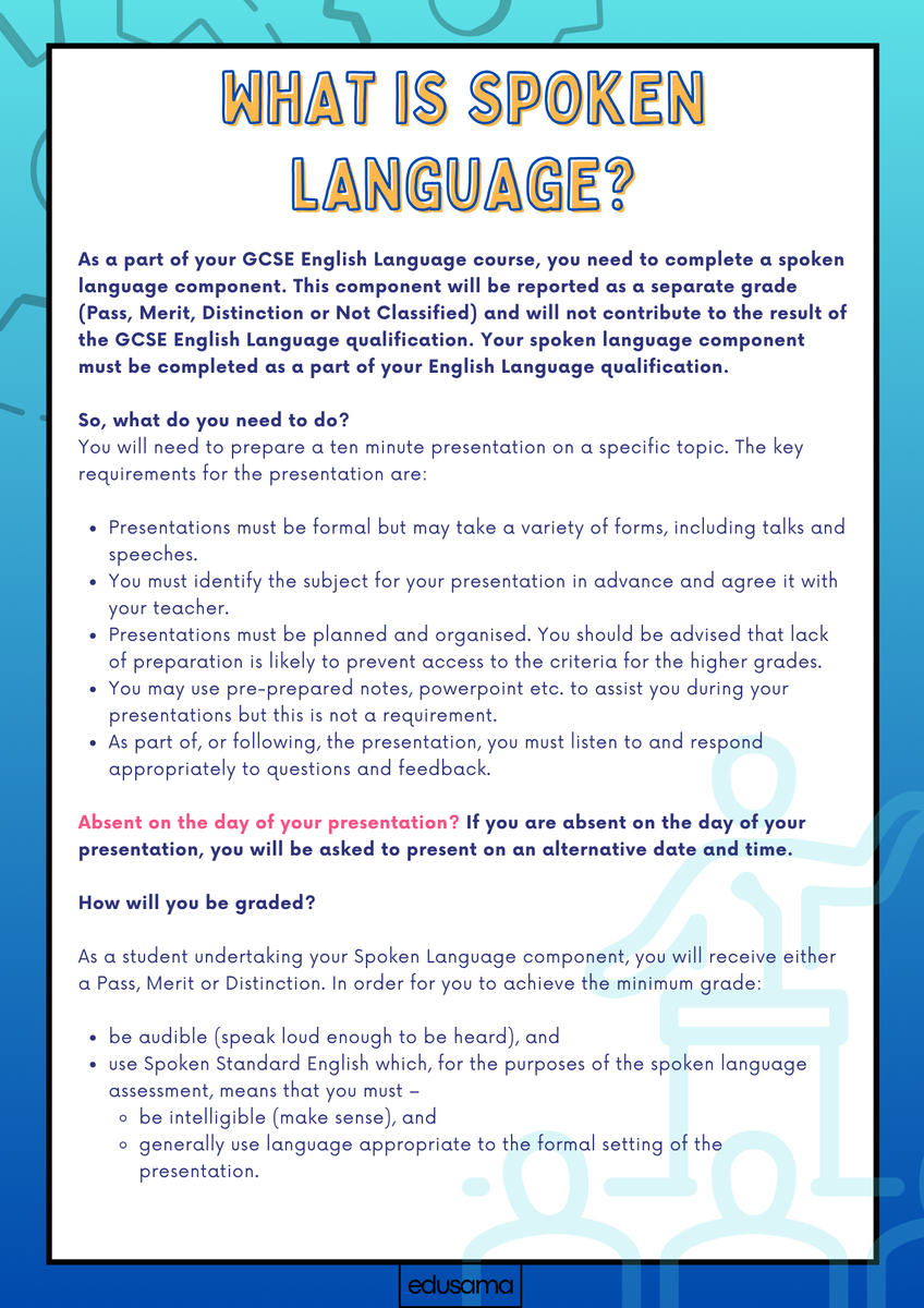 mrs_chudasama's tweet photo. Want to get that #SpokenLanguage DONE!
CLICK HERE! ➡️#AQA Spoken Language Guidance Booklet https://t.co/cldJ3cBPQx 

🗨️Step-by-step tasks
🗨️QR codes to key links
🗨️Checkpoint for #selfassessment
🗨️#Scaffolded tasks

#TeamEnglish #EduTwitter #Speaking #Listening #Oracy https://t.co/5XmLbjS8XJ
