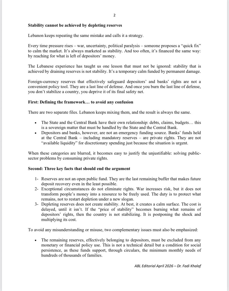 Association of Banks in Lebanon - ABL tweet media