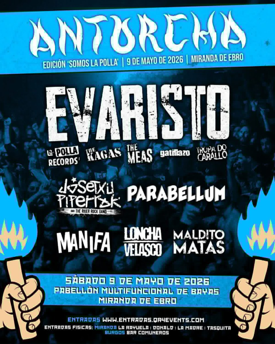 ManifaPunk's tweet photo. Cartelazo completo de la liada de este sábado en Miranda de Ebro, donde los Manifa romperemos los cristales del Antorcha festival a las 21:30h.
¡¡QUE ARDA TODO!! https://t.co/xLXeMfR3mp