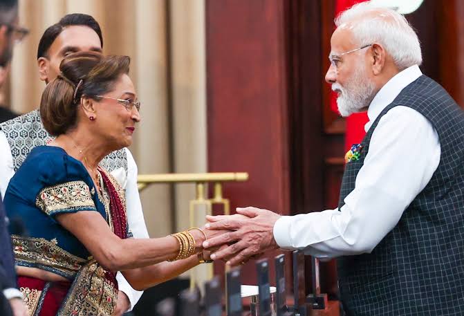 PM_Kamla's tweet photo. The Government of the Republic of Trinidad and Tobago extends sincere congratulations to Shree Narendra Modi, Honourable Prime Minister of the Republic of India, and to the Bharatiya Janata Party (BJP) on its resounding and historic electoral victory in West Bengal on Monday.

This landmark achievement reflects the enduring strength of India’s democratic institutions and marks a significant political milestone, as it is the first time the BJP has secured victory in the West Bengal Assembly elections, in one of India’s most populous states, home to more than 100 million people.

India today stands proudly as the world’s largest democracy, and Prime Minister Modi’s calm, disciplined, and steadfast leadership continues to command the confidence of the Indian people during a period of profound global change and opportunity.

The Government of Trinidad and Tobago looks forward to the official visit this week of Dr the Honourable Subrahmanyam Jaishankar, Minister of External Affairs of the Republic of India, as both nations continue to deepen their longstanding partnership, rooted in shared democratic values, strong people-to-people ties, and a common commitment to progress, development, and international cooperation.
@narendramodi
@DrSJaishankar