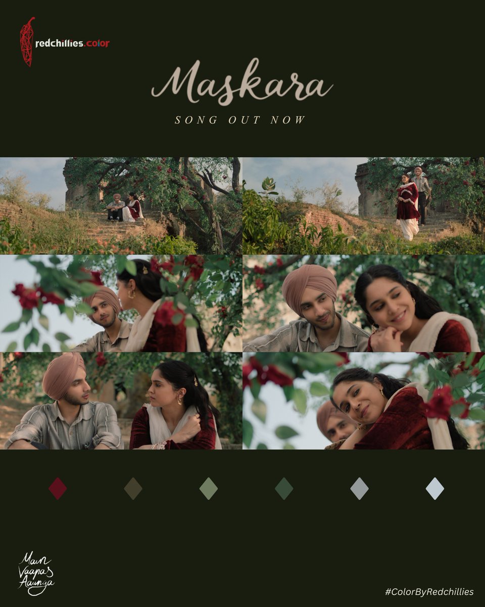 color_rcvfx's tweet photo. 'Maskara' from #MainVaapasAaunga Out now!
#MainVaapasAaunga releasing in cinemas 12th June.
➖
Director - Imtiaz Ali
DOP - Sylvester Fonseca
Senior Colorist - Makarand Surte
Colorist - Siddharth Gandhi
➖
#ColorByRedchillies 🌶️ https://t.co/PqQSan3ZOF